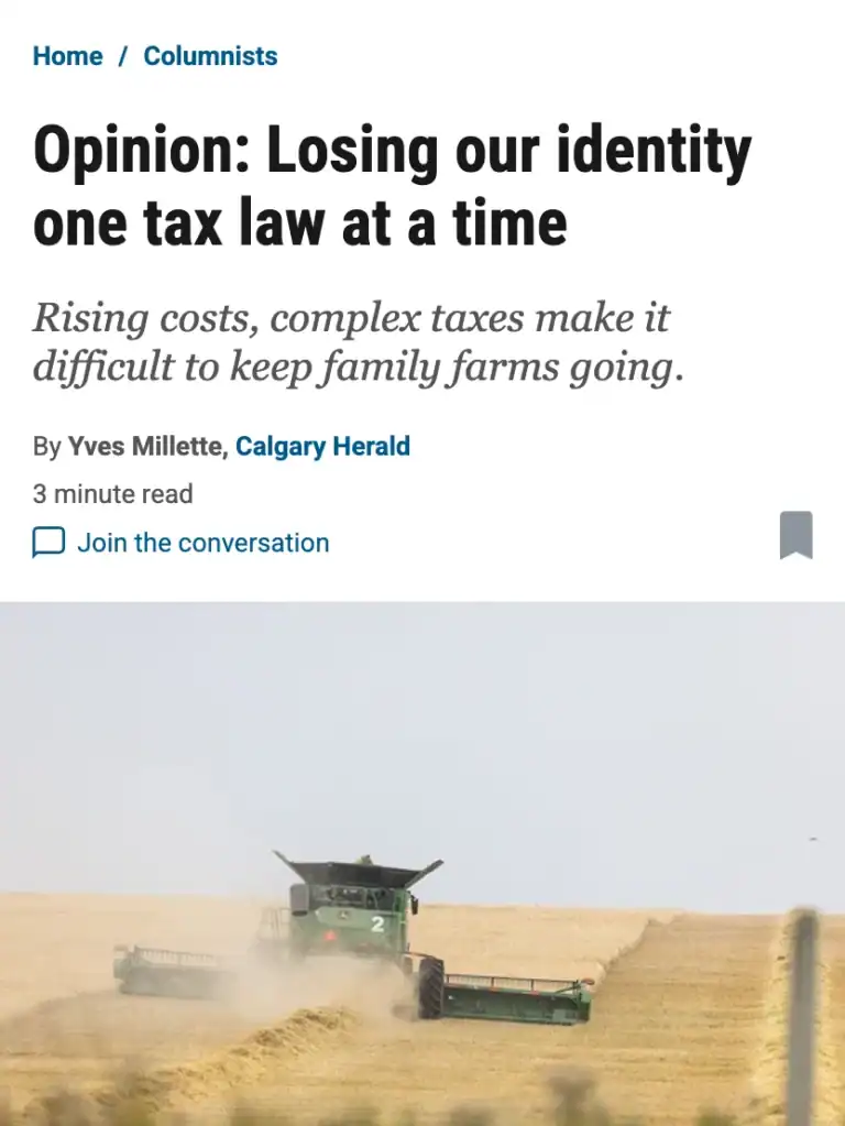 Homepage - calgary-herald-opinion-losing-our-identity-one-tax-law-at-a-time
